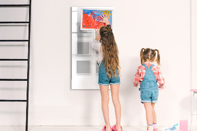 Glass dry erase board magnetic Flowers Roses