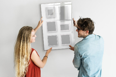 Glass dry erase board magnetic Flowers Roses