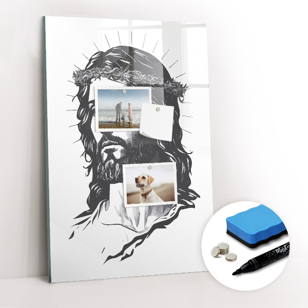 Glass dry erase board magnetic Vision board