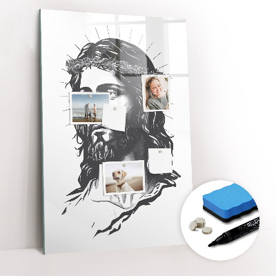 Glass dry erase board magnetic Vision board