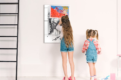 Glass dry erase board magnetic Vision board