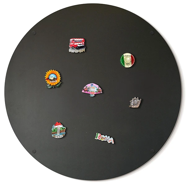 Round metal magnet board ⌀35 in (⌀90 cm)