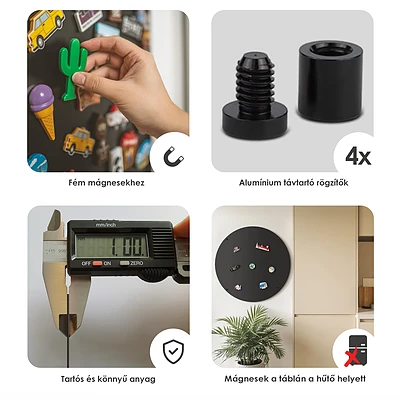 Round metal magnet board ⌀35 in (⌀90 cm)