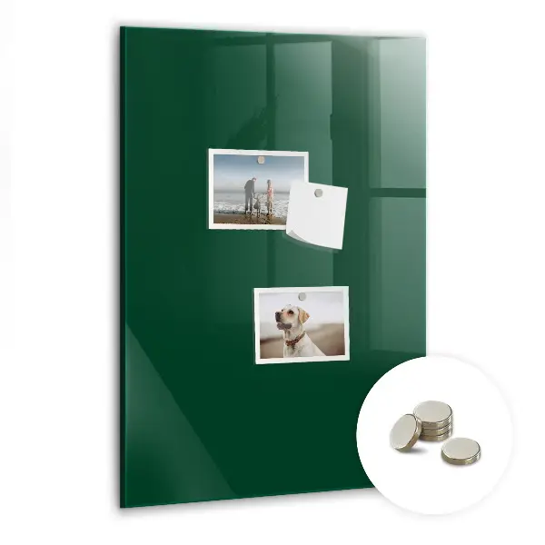Magnet board in bottle green
