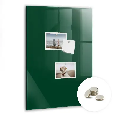 Magnet board in bottle green
