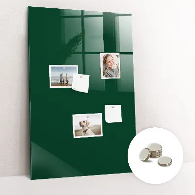 Magnet board in bottle green