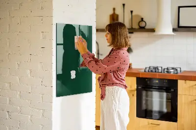 Magnet board in bottle green