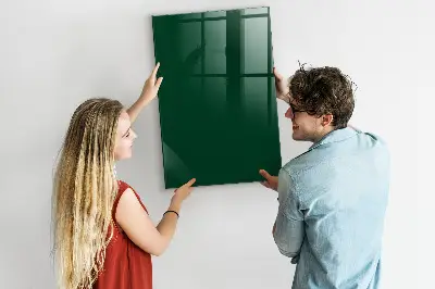 Magnet board in bottle green