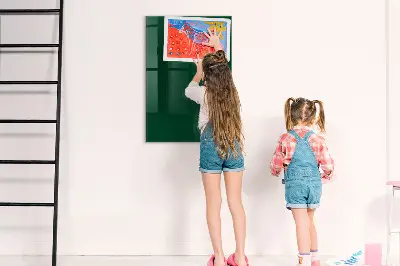 Magnet board in bottle green