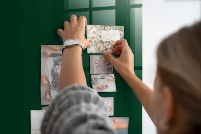 Magnet board in bottle green