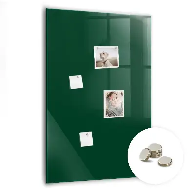 Magnet board in bottle green
