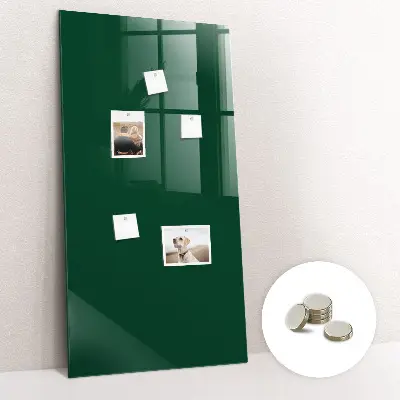 Magnet board in bottle green