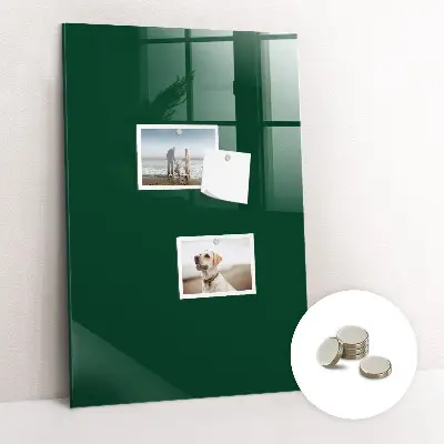 Magnet board in bottle green