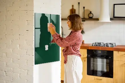 Magnet board in bottle green
