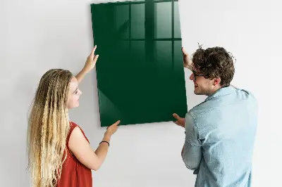 Magnet board in bottle green