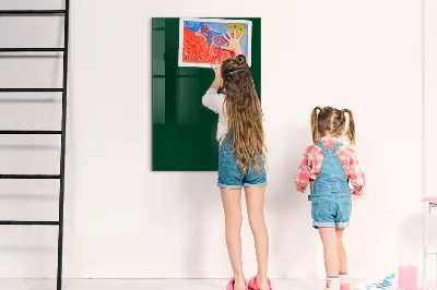 Magnet board in bottle green