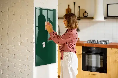 Magnet board in bottle green