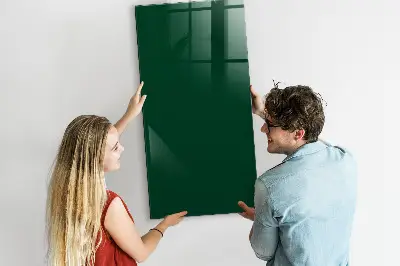 Magnet board in bottle green