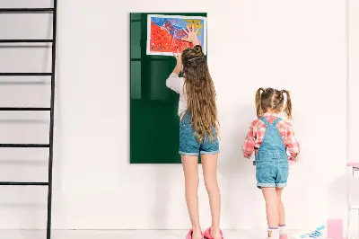 Magnet board in bottle green