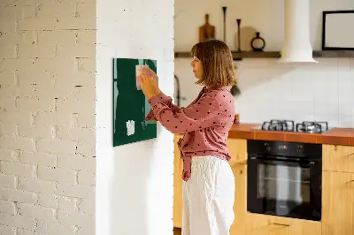 Magnet board in bottle green