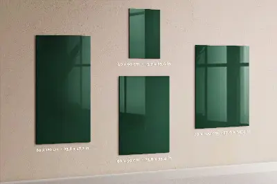 Magnet board in bottle green