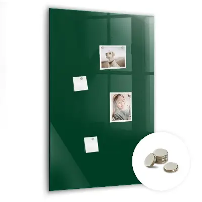 Magnet board in bottle green