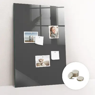 Magnetic wall board in gray