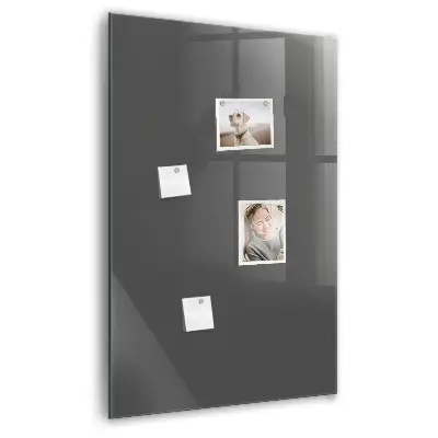 Magnetic wall board in gray