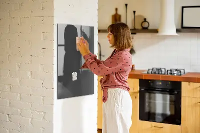 Magnetic wall board in gray