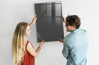 Magnetic wall board in gray