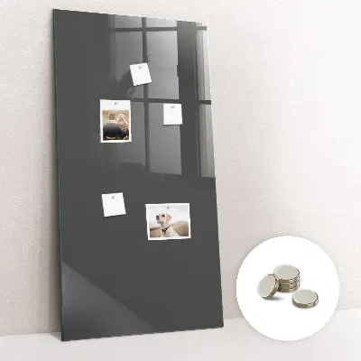 Magnetic wall board in gray