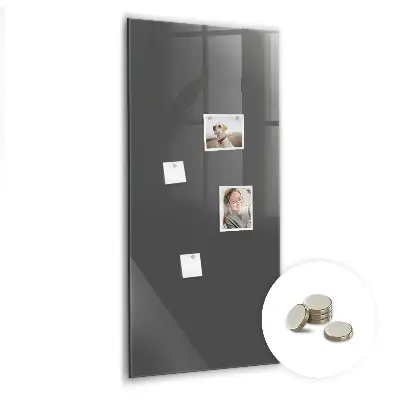 Magnetic wall board in gray
