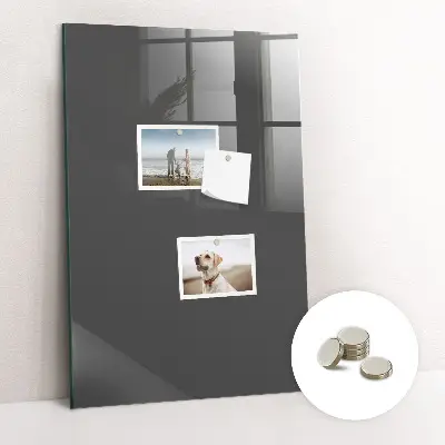 Magnetic wall board in gray