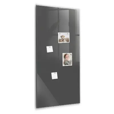 Magnetic wall board in gray