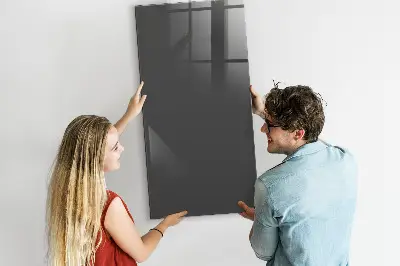 Magnetic wall board in gray