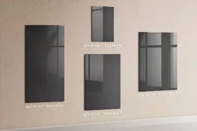Magnetic wall board in gray