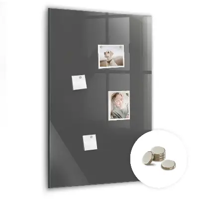 Magnetic wall board in gray