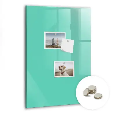 Turquoise magnetic wall board