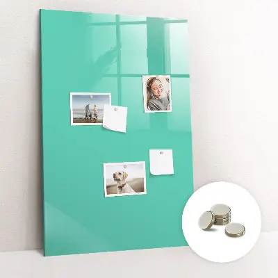 Turquoise magnetic wall board