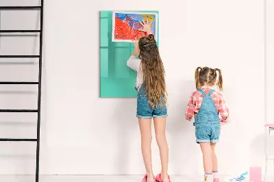 Magnetic wall board Turquoise color