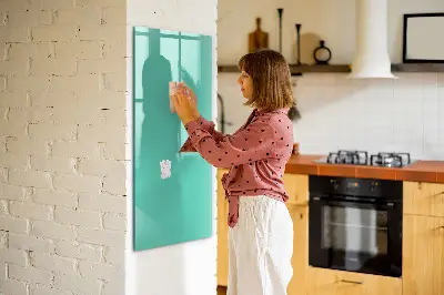 Turquoise magnetic wall board