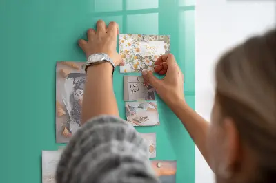 Turquoise magnetic wall board