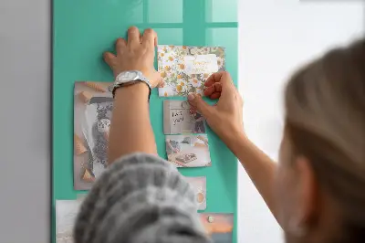 Magnetic wall board Turquoise color