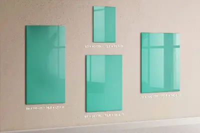 Turquoise magnetic wall board