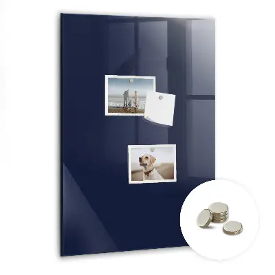 Dark navy blue magnetic wall board