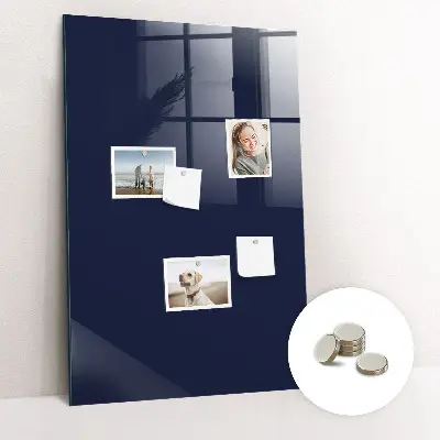 Dark navy blue magnetic wall board
