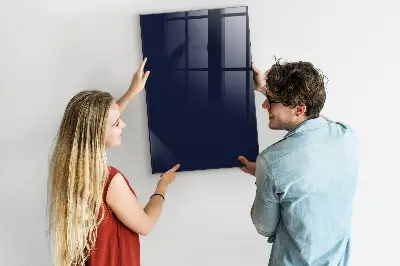 Dark navy blue magnetic wall board