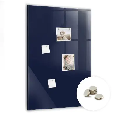 Dark navy blue magnetic wall board