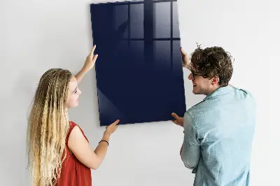Dark navy blue magnetic wall board
