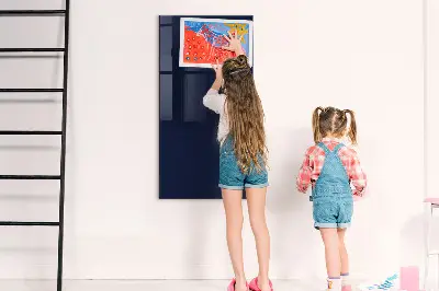 Dark navy blue magnetic wall board